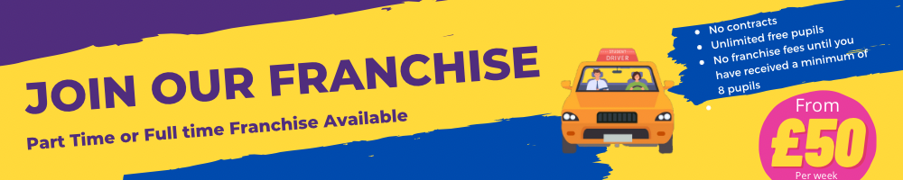Driving school franchise – part time or full time, no contracts, unlimited free pupils, from £50 per week